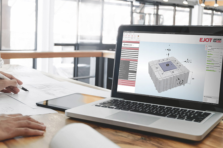 Neue Version der kostenlosen Vorbemessungssoftware EJOT ANCHOR FIX®